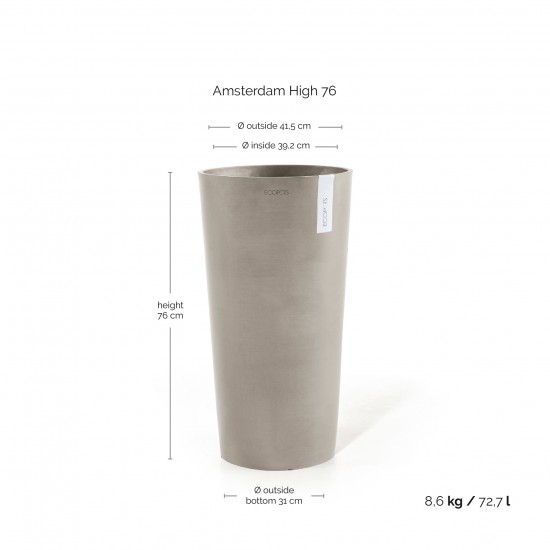 Amsterdam High pot 76 Taupe Amsterdam high pot Amsterdam High pot 76 Taupe Amsterdam high pot