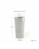 Amsterdam High pot 90 White Grey Amsterdam high pot Amsterdam High pot 90 White Grey Amsterdam high pot