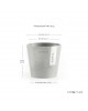Amsterdam Mini small pot 10 White Grey Small pot amsterdam mini Amsterdam Mini small pot 10 White Grey Small pot amsterdam mini