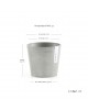 Amsterdam Mini small pot 13 White Grey Small pot amsterdam mini Amsterdam Mini small pot 13 White Grey Small pot amsterdam mini