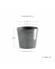 Amsterdam Mini small pot 13 Grey Small pots