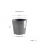 Amsterdam Mini small pot 13 Grey Small pot amsterdam mini Amsterdam Mini small pot 13 Grey Small pot amsterdam mini