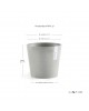 Amsterdam Mini small pot 17 White Grey Small pot amsterdam mini Amsterdam Mini small pot 17 White Grey Small pot amsterdam mini