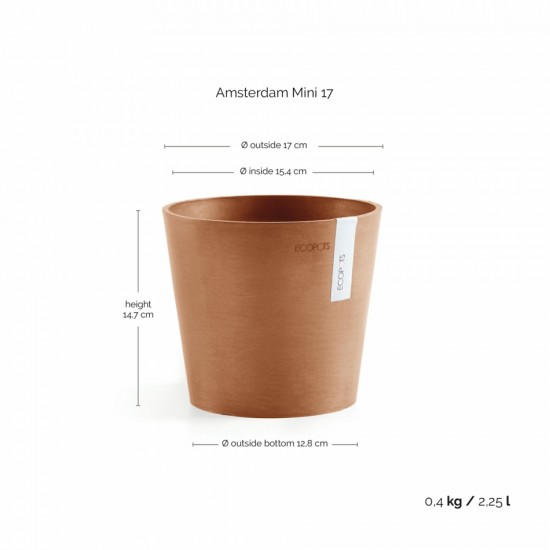 Amsterdam Mini small pot 17 Terracotta Small pots