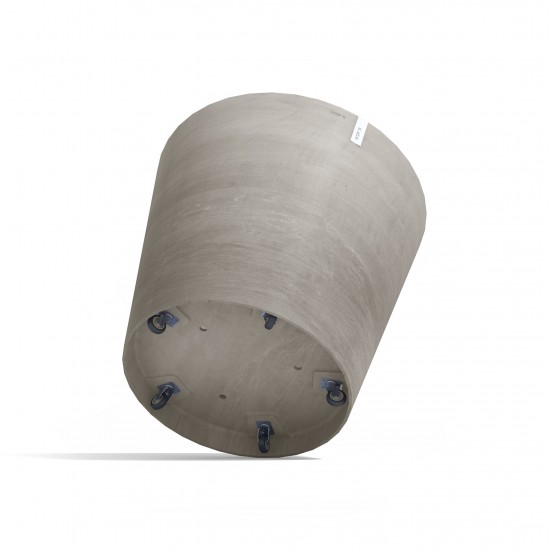 Amsterdam Wheels round pot 100 Taupe Pot amsterdam wheels Amsterdam Wheels round pot 100 Taupe Pot amsterdam wheels