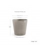 Amsterdam Wheels round pot 100 Taupe Pot amsterdam wheels Amsterdam Wheels round pot 100 Taupe Pot amsterdam wheels