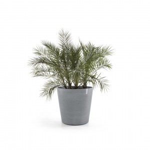 Amsterdam Wheels round pot 80 Blue Grey