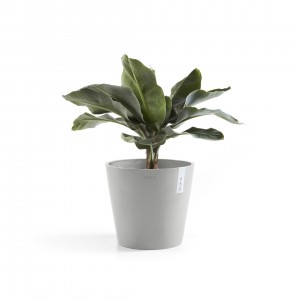 Γλάστρα στρογγυλή Amsterdam 25 White Grey