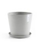 Γλάστρα στρογγυλή Amsterdam 25 White Grey Γλάστρα amsterdam Γλάστρα στρογγυλή Amsterdam 25 White Grey Γλάστρα amsterdam