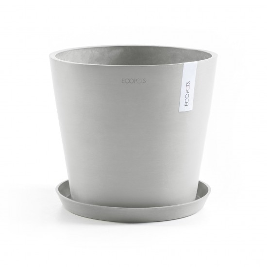 Amsterdam round pot 25 White Grey Amsterdam pot Amsterdam round pot 25 White Grey Amsterdam pot