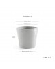 Amsterdam round pot 25 White Grey Amsterdam pot Amsterdam round pot 25 White Grey Amsterdam pot