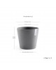 Amsterdam round pot 25 Grey Amsterdam pot Amsterdam round pot 25 Grey Amsterdam pot