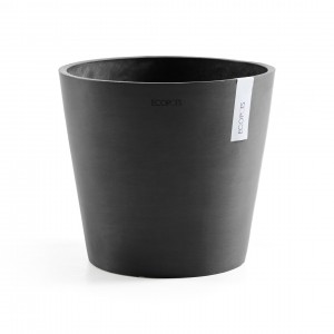 Γλάστρα στρογγυλή Amsterdam 25 Dark Grey
