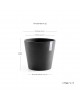 Amsterdam round pot 25 Dark Grey Amsterdam pot Amsterdam round pot 25 Dark Grey Amsterdam pot