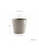 Amsterdam round pot 25 Taupe Amsterdam pot Amsterdam round pot 25 Taupe Amsterdam pot