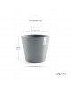 Amsterdam round pot 40 Blue Grey Amsterdam pot Amsterdam round pot 40 Blue Grey Amsterdam pot