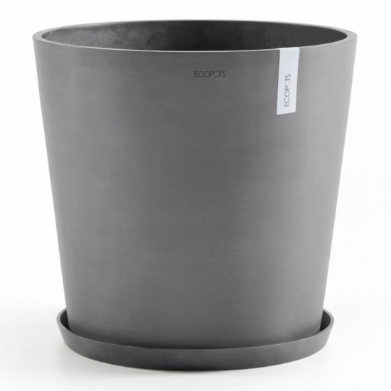 Amsterdam round pot 50 Grey Amsterdam pot 