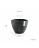 Antwerp oval pot 30 Dark Grey Antwerp pot 