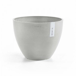 Antwerp oval pot 30 White Grey