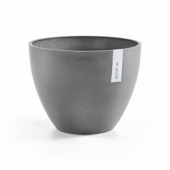 Antwerp oval pot 30 Grey Antwerp pot 