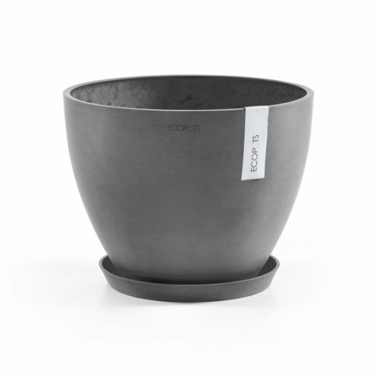 Antwerp oval pot 30 Grey Antwerp pot 