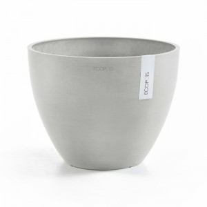 Antwerp oval pot 40 White Grey