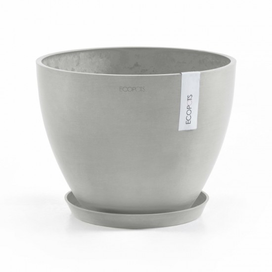 Antwerp oval pot 40 White Grey Antwerp pot 