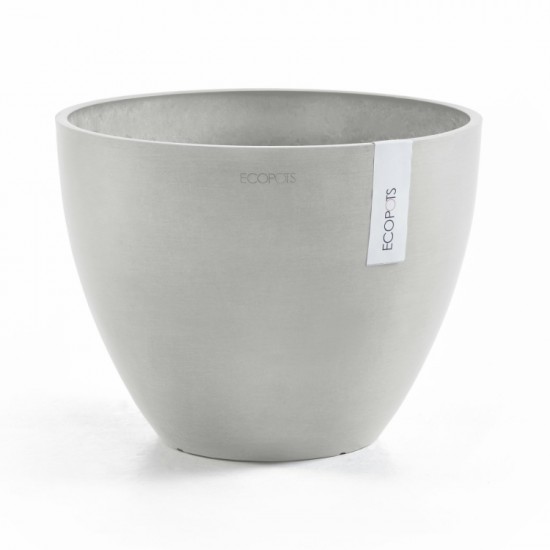 Antwerp oval pot 50 White Grey Antwerp pot 