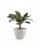 Antwerp oval pot 50 White Grey Antwerp pot 