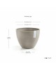 Antwerp oval pot 50 Taupe Antwerp pot 