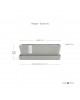 Rectangular planter Bruges Mini 25 White Grey with saucer Renctangular bruges mini Rectangular planter Bruges Mini 25 White Grey with saucer Renctangular bruges mini