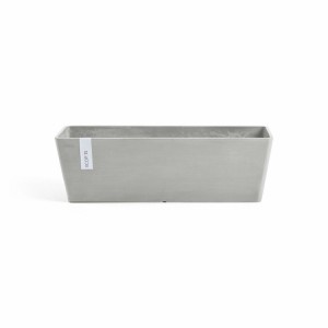 Rectangular planter Bruges 45 White Grey