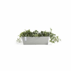 Rectangular planter Bruges 45 White Grey
