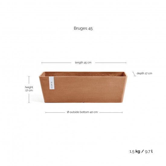 Ζαρντινιέρα Bruges 45 Terracotta Ζαρντινιέρες bruges Ζαρντινιέρα Bruges 45 Terracotta Ζαρντινιέρες bruges