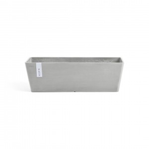 Rectangular planter Bruges 55 White Grey
