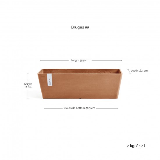 Ζαρντινιέρα Bruges 55 Terracotta Ζαρντινιέρες bruges Ζαρντινιέρα Bruges 55 Terracotta Ζαρντινιέρες bruges