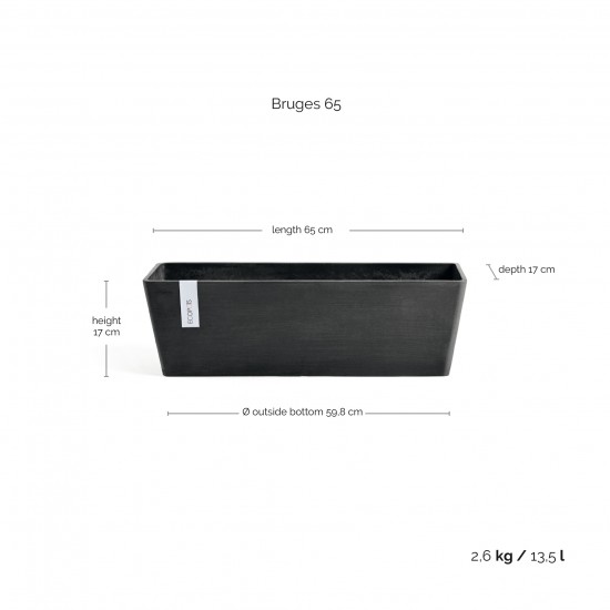 Ζαρντινιέρα Bruges 65 Dark Grey Ζαρντινιέρες bruges Ζαρντινιέρα Bruges 65 Dark Grey Ζαρντινιέρες bruges