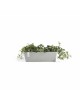 Rectangular planter Bruges 65 White Grey Renctangular bruges