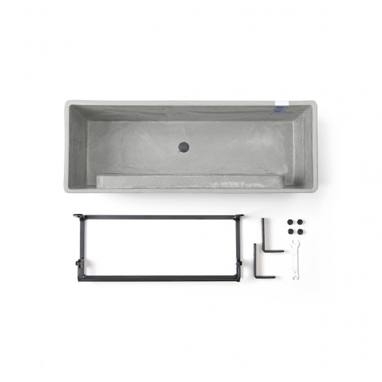Hanging planter Bruges White Grey Hanging bruges Hanging planter Bruges White Grey Hanging bruges