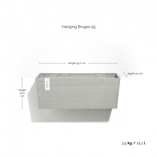 Hanging planter Bruges White Grey Hanging bruges Hanging planter Bruges White Grey Hanging bruges