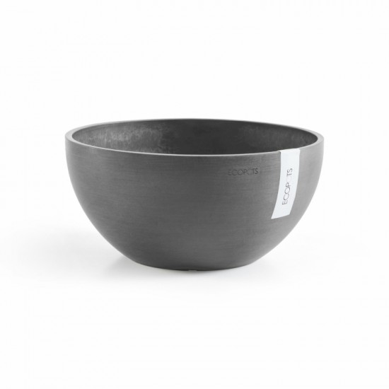 Round bowl pot Brussels 25 Grey Brussels pot 