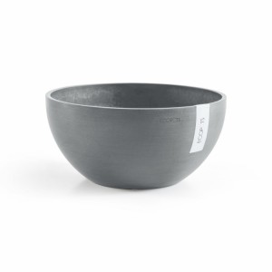 Round bowl pot Brussels 25 Blue Grey