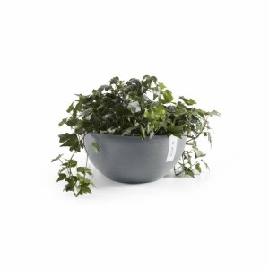 Round bowl pot Brussels 25 Blue Grey