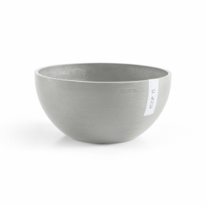 Round bowl pot Brussels 25 White Grey