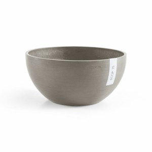 Round bowl pot Brussels 25 Taupe