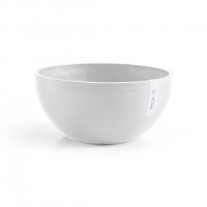 Γλάστρα στρογγυλή μπολ Brussels 25 Pure White