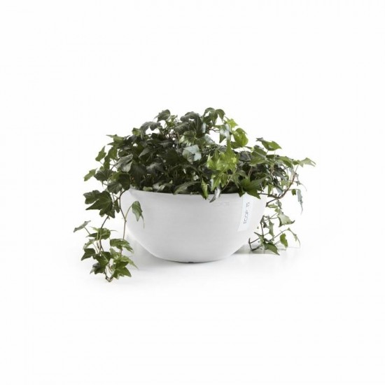 Round bowl pot Brussels 25 Pure White Brussels pot 