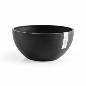 Round bowl pot Brussels 30 Dark Grey