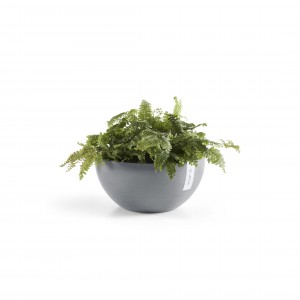 Round bowl pot Brussels 30 Blue Grey