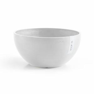 Round bowl pot Brussels 30 Pure White